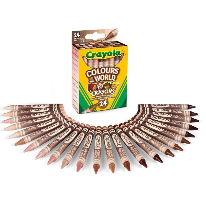 Карандаши цветные Crayola Colours of the World восковые 24 шт (52-0114) изображение 2