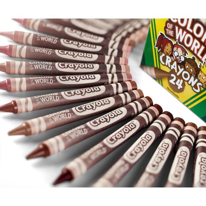 Карандаши цветные Crayola Colours of the World восковые 24 шт (52-0114) изображение 4