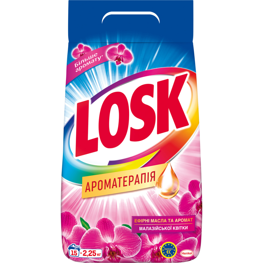 Стиральный порошок Losk автомат аромат Малайзийских цветов 2.4 кг (9000101412826/9000101519624)