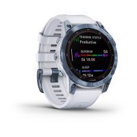 Смарт-часы Garmin fenix 7 Sapph Solar, Mineral Blue Ti w/Whitestone Band, GPS (010-02540-25) изображение 3