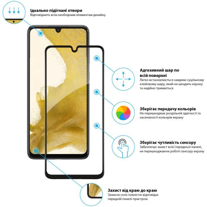 Стекло защитное Global Samsung A33 5G (1283126522406) изображение 3