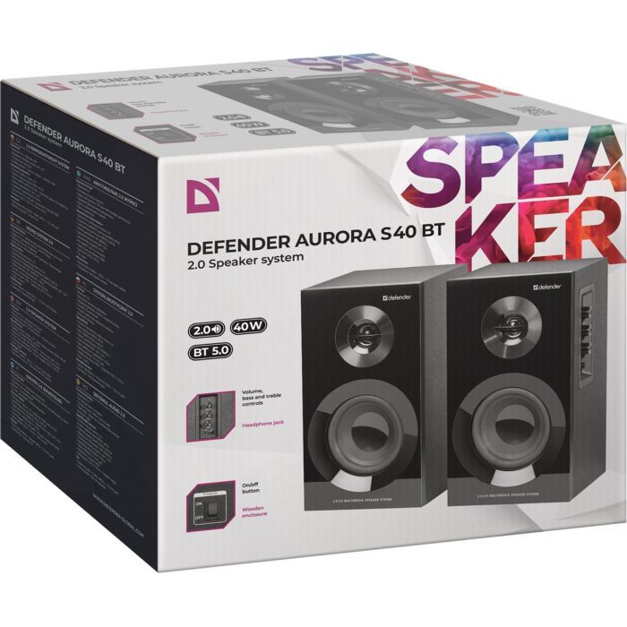 Акустична система Defender Aurora S40 Bluetooth Black (65240) зображення 4