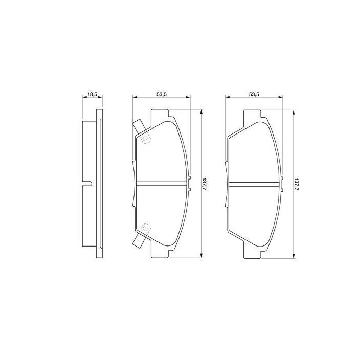 Гальмівні колодки Bosch 0 986 424 289
