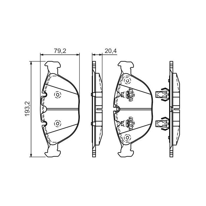 Гальмівні колодки Bosch 0 986 494 217