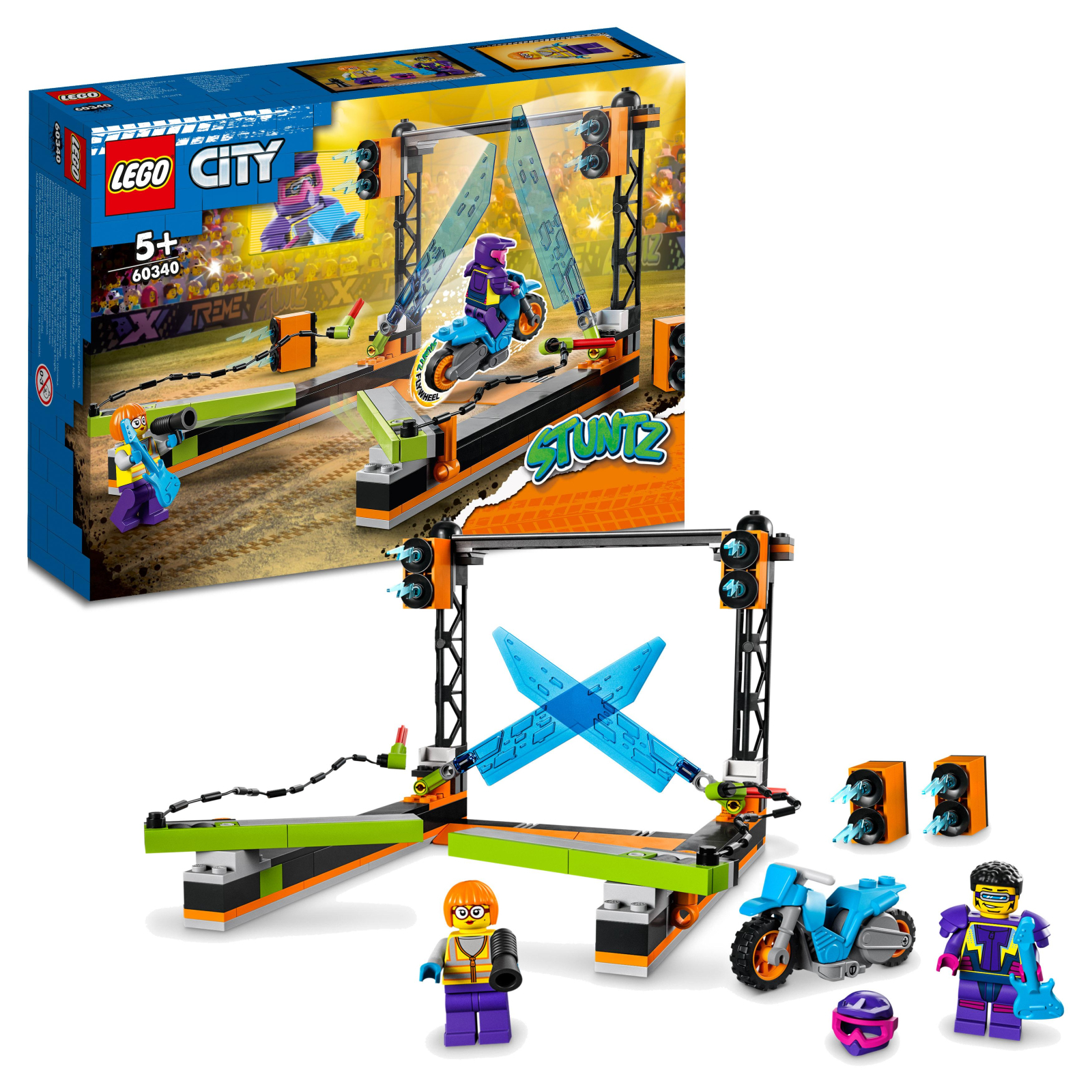 Конструктор LEGO City Stuntz Каскадерське завдання «Клинок» 154 деталі (60340) зображення 2