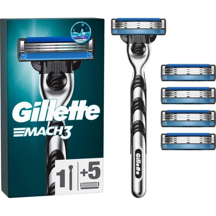Бритва Gillette Mach3 с 12 сменными картриджами (7702018425853)