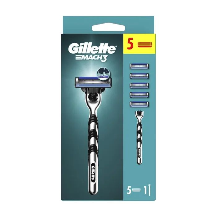 Бритва Gillette Mach3 с 12 сменными картриджами (7702018425853) изображение 2