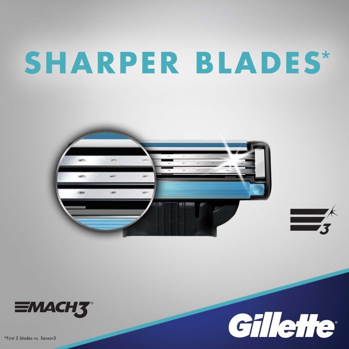 Бритва Gillette Mach3 с 12 сменными картриджами (7702018425853) изображение 3