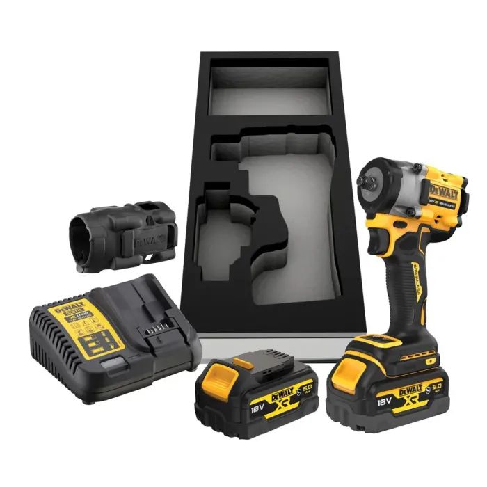 Гайковерт DeWALT 18 В XR Li-lon,406 Нм, 5 Ah, 2 АКБ, ЗП, TSTAK (DCF923P2G) зображення 12