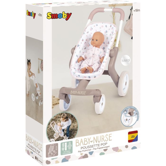 Коляска для кукол Smoby Baby Nurse "Розовая пудра. Прогулка", с (251218) изображение 4