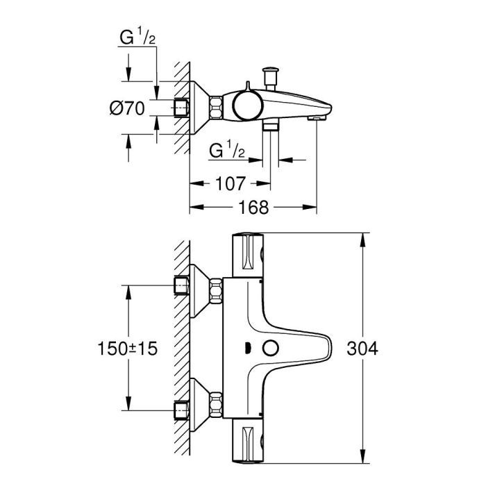 Змішувач Grohe QuickFix UA202304TS (CV030620) зображення 8