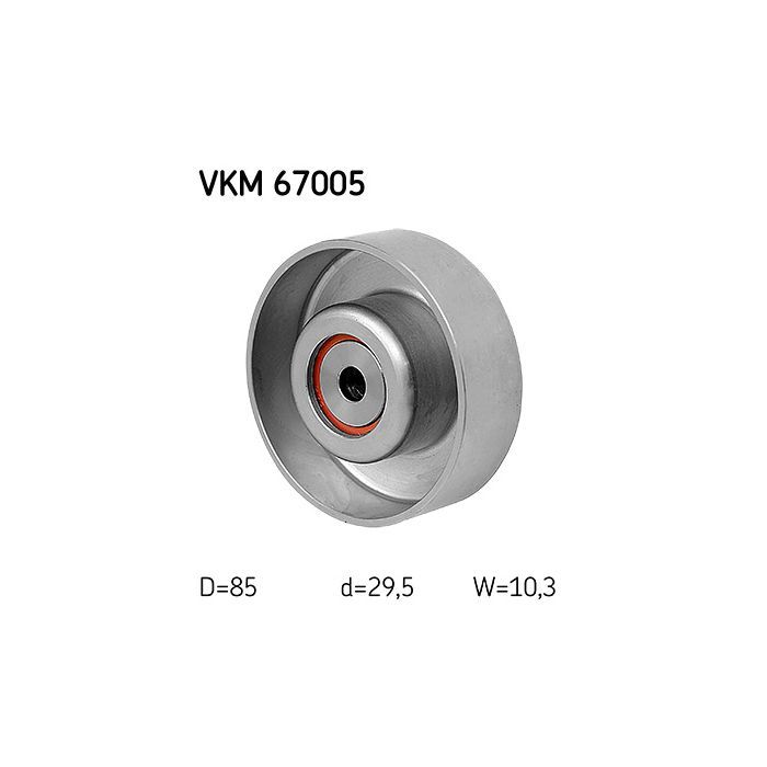 Ролик натягувача ременя SKF VKM 67005 зображення 2