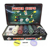 Настольная игра Johnshen Sports Покерный набор на 300 фишек без номинала + сукно (жестяная коробка) (IG-3007)