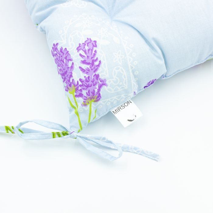 Подушка на стілець MirSon Бязь 17-0130 Lavender sea 40х40 см (2200006185420) зображення 2