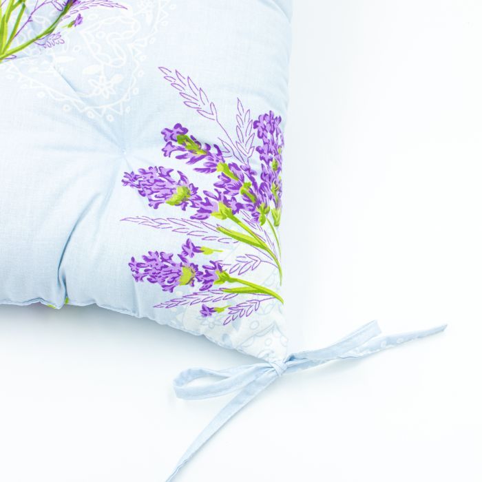Подушка на стілець MirSon Бязь 17-0130 Lavender sea 40х40 см (2200006185420) зображення 3