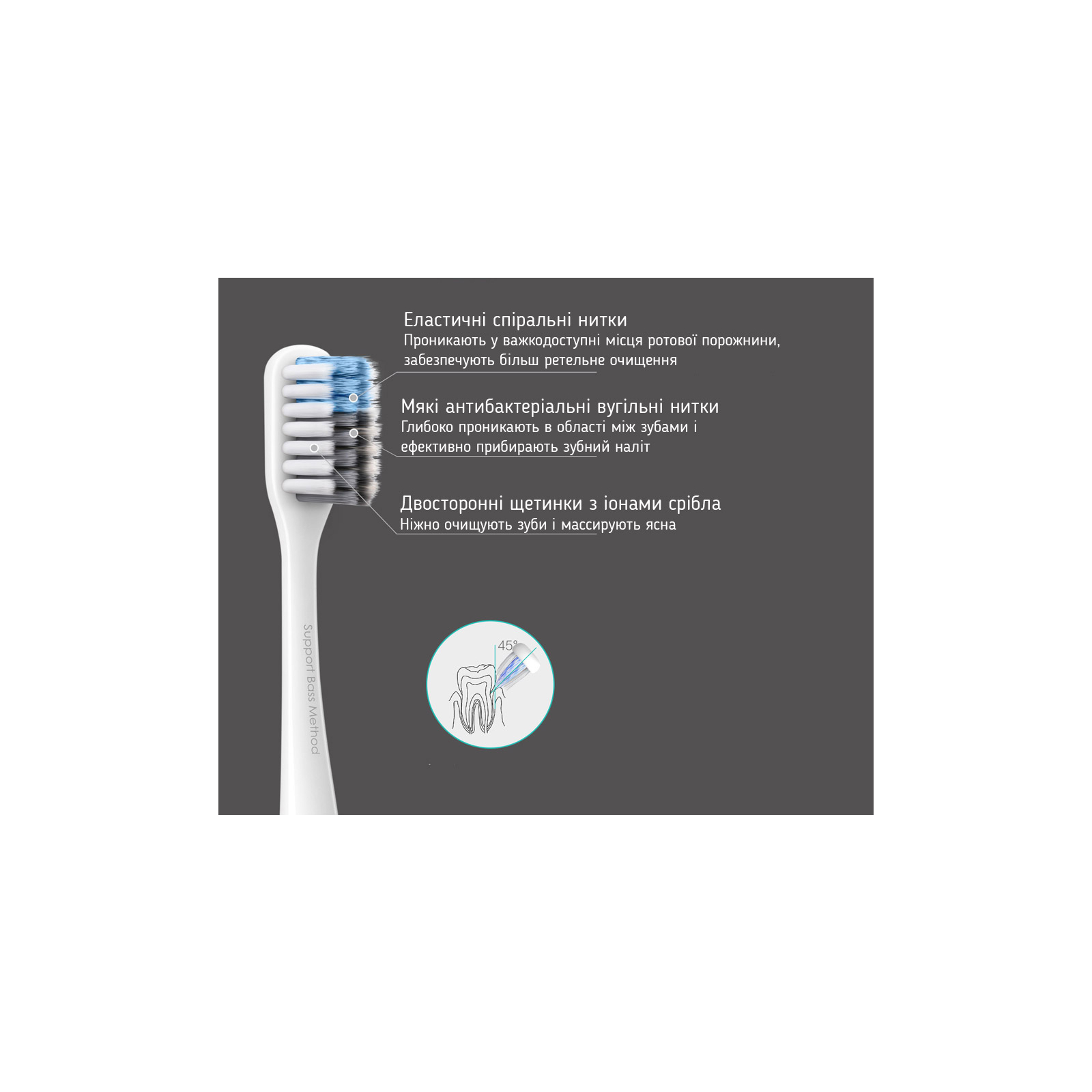Зубная щетка Xiaomi Doctor B Blue Soft (DB3002BL) изображение 6
