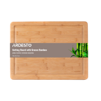 Фото - Разделочная доска / подставка Ardesto Дошка для нарізання  Midori Gutter 40 x 30 см  AR1440BG (AR1440BG)