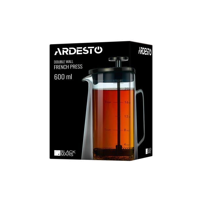 Френч-пресс Ardesto Black Mars 600 мл (AR1906DW) изображение 2