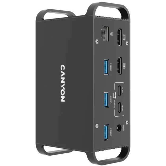 Порт-репликатор Canyon Docking Station with 14 ports, with Type C female*4, USB3.0*2, USB2.0*2 (CNS-HDS95ST) изображение 2
