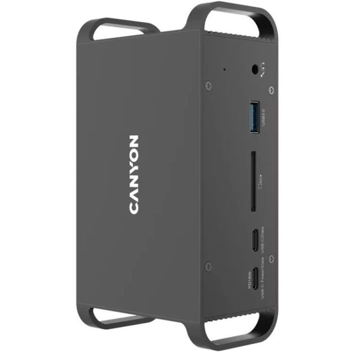 Порт-репликатор Canyon Docking Station with 14 ports, with Type C female*4, USB3.0*2, USB2.0*2 (CNS-HDS95ST) изображение 3