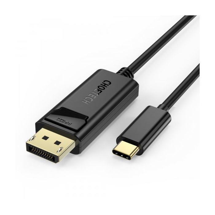 Кабель мультимедійний USB-C to DisplayPort M 1.8m 4K60Hz Choetech (XCP-1801BK)
