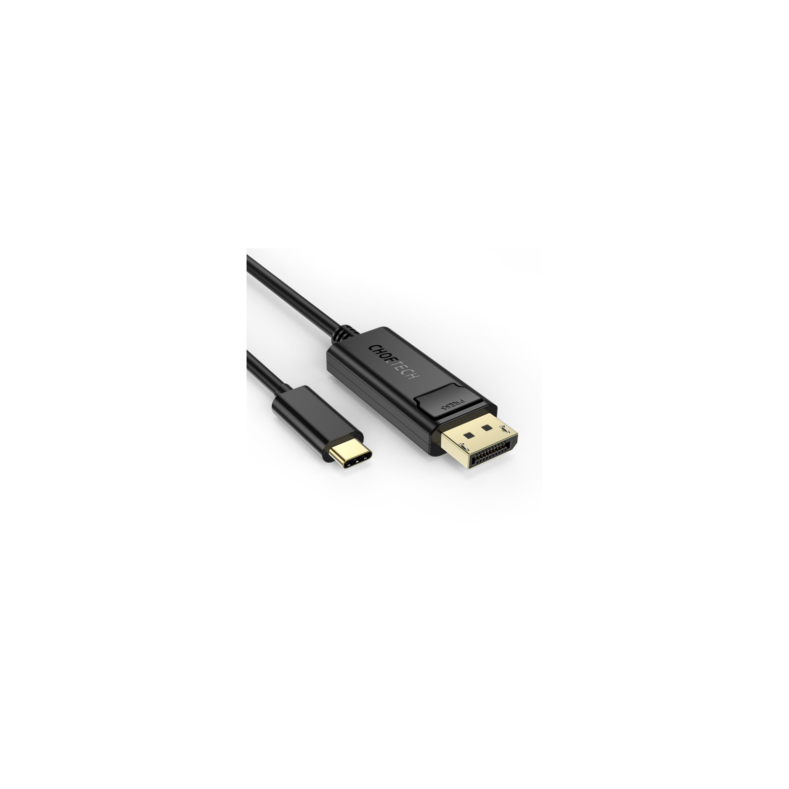 Кабель мультимедійний USB-C to DisplayPort 1.8m 4K 60Hz Choetech (XCP-1801BK) зображення 3