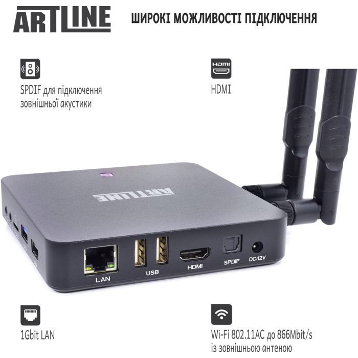 Медиаплеер Artline TvBox KM6 (KM6) изображение 5