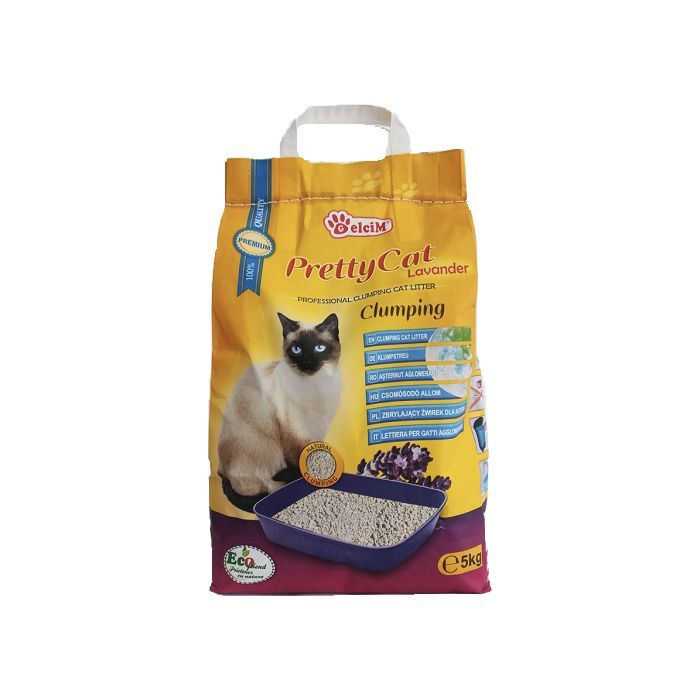 Наполнитель для туалета Pretty Cat Lavander Бентонитовый комкующийся с ароматом лаванды 5 кг (5948311200021)
