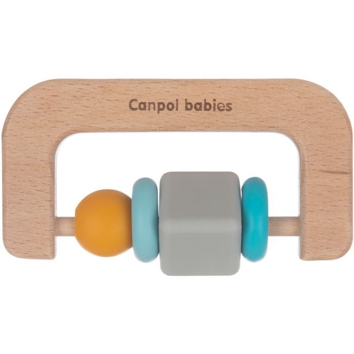 Прорезыватель Canpol babies деревянно-силиконовая Разноцветная (80/301) изображение 2