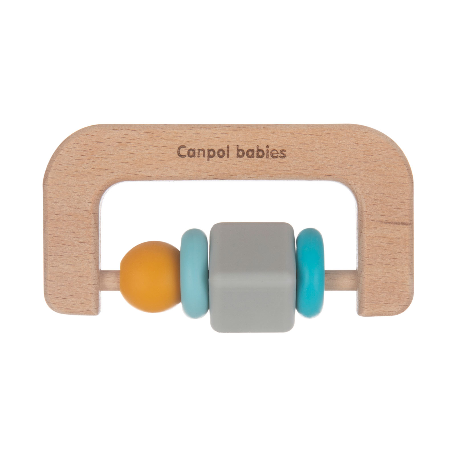 Прорізувач Canpol babies дерев'яно-силіконова Різнобарвна (80/301) зображення 2