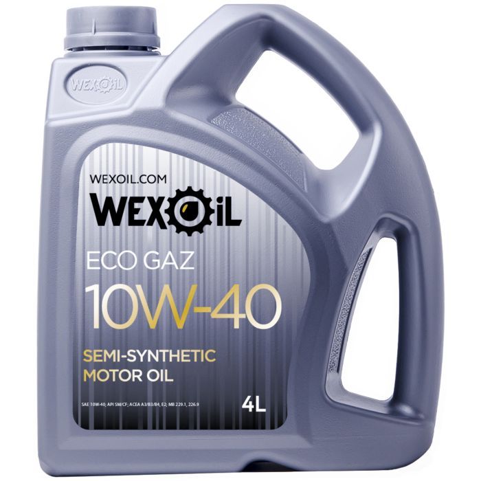Моторное масло WEXOIL Eco gaz 10w40 4л (WEXOIL_62583)