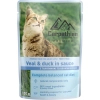 Влажный корм для кошек Carpathian Pet Food с телятиной и уткой в соусе 100 г (4820111141364)