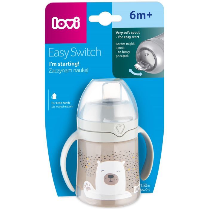 Поїльник-непроливайка Lovi Easy Switch Buddy Bear 150 мл (35/350) зображення 2