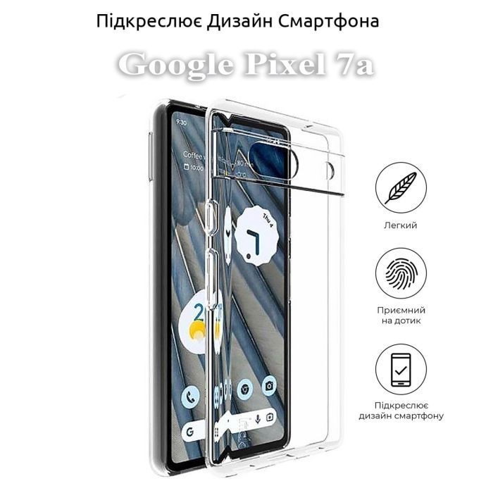 Чохол до мобільного телефона BeCover Google Pixel 7a Transparancy (709087) зображення 5
