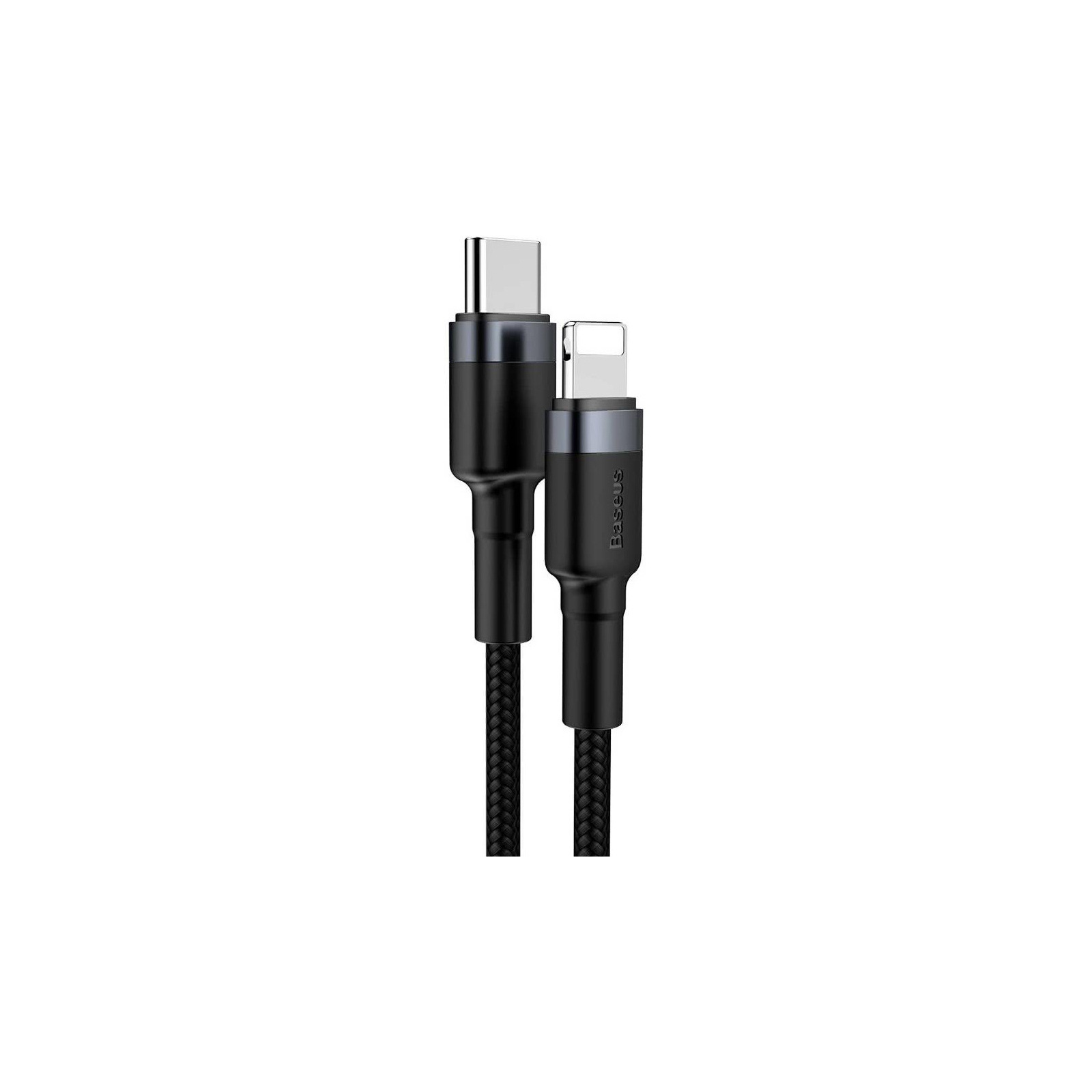Дата кабель USB-C to Lightning 1.0m 18W 2.1A Cafule Black-Grey Baseus (CATLKLF-G1) изображение 3