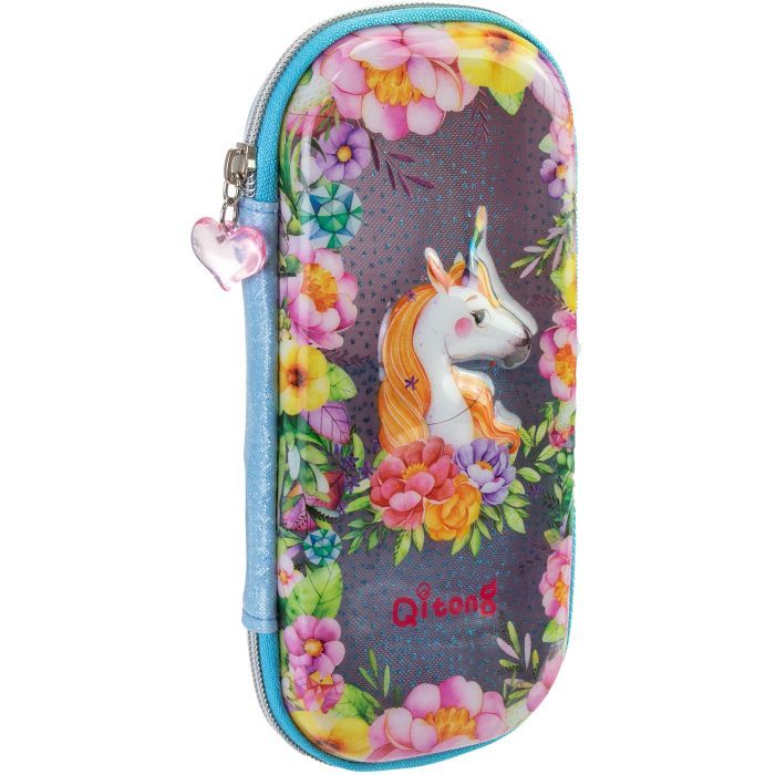Пенал Cool For School с окошком 1 отделение с органайзером фиолетовый (QT-5751-Purple)