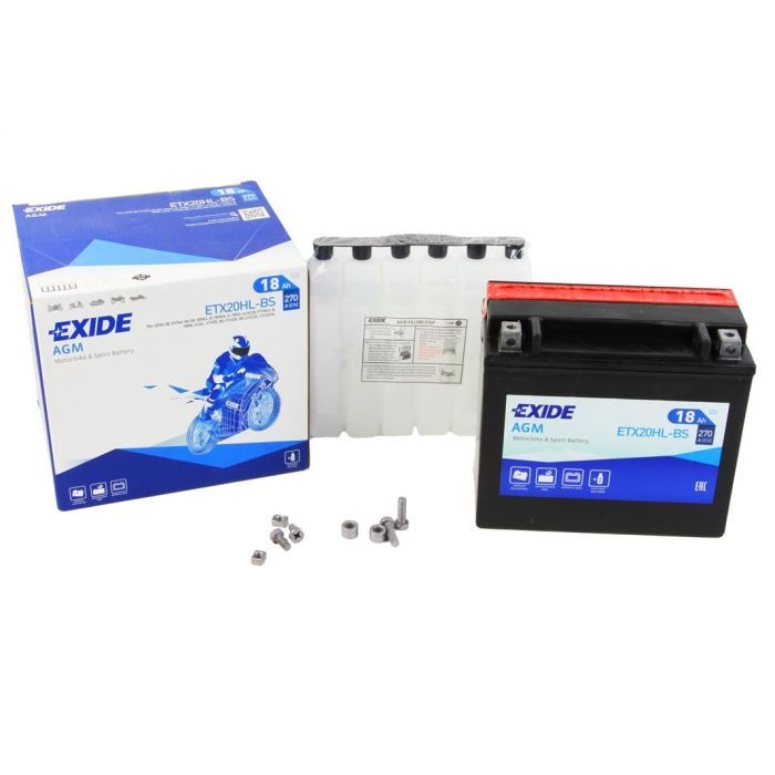 Аккумулятор автомобильный EXIDE AGM 18Ah Ев (-/+) (270EN) (ETX20HL-BS) изображение 3