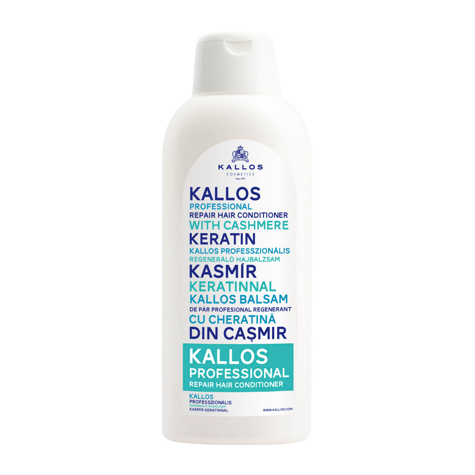 Кондиционер для волос Kallos Cosmetics Cashmere Keratin для профессионального восстановления 1000 мл (5998889508395)