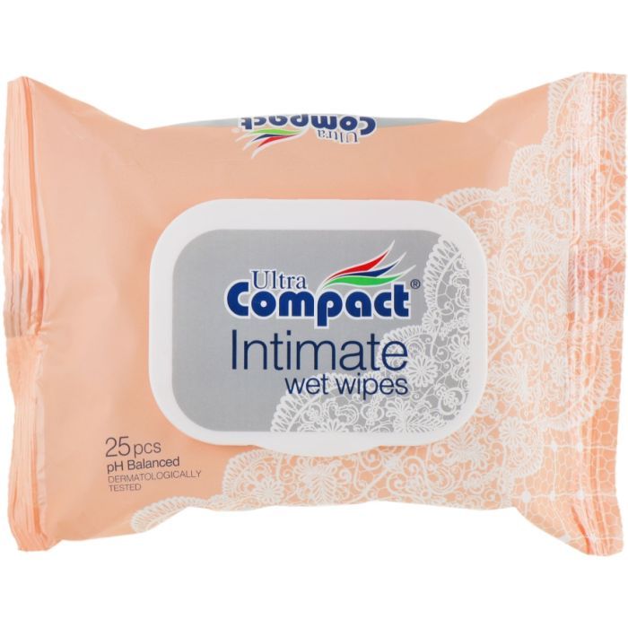 Салфетки для интимной гигиены Ultra Compact Intimate с клапаном 25 шт. (8697420534585)