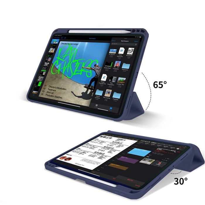 Чохол до планшета BeCover Tri Fold Soft TPU mount Apple Pencil Apple iPad Air 5 (2022) 10.9" Purple (708455) зображення 6