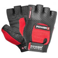 Фото - Перчатки для фитнеса Power System Рукавички для фітнесу  Power Plus PS-2500 Black/Red M (PS-2500 