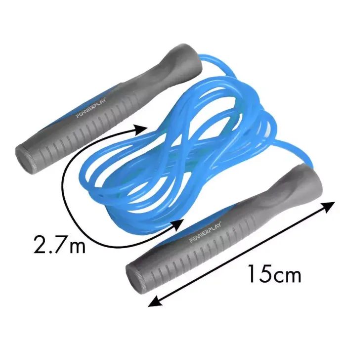 Скакалка PowerPlay 4204 Блакитна (PP_4204_Blue) зображення 6