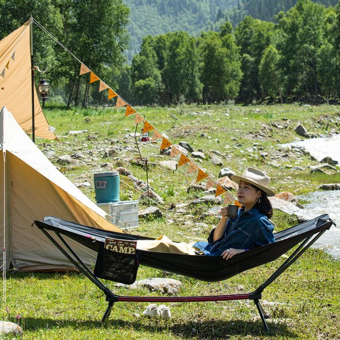 Гамак Naturehike Outdoor Folding Hammock NH20JJ011 300D Oxford Black (6927595747834) изображение 5