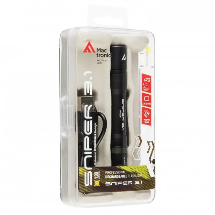 Фонарь Mactronic Sniper 3.1 (130 Lm) USB Rechargeable Magnetic (THH0061) изображение 7