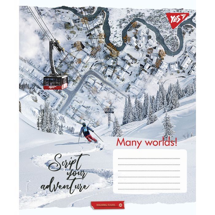 Зошит Yes А5 Many worlds! 96 аркушів, лінія (766508) зображення 4
