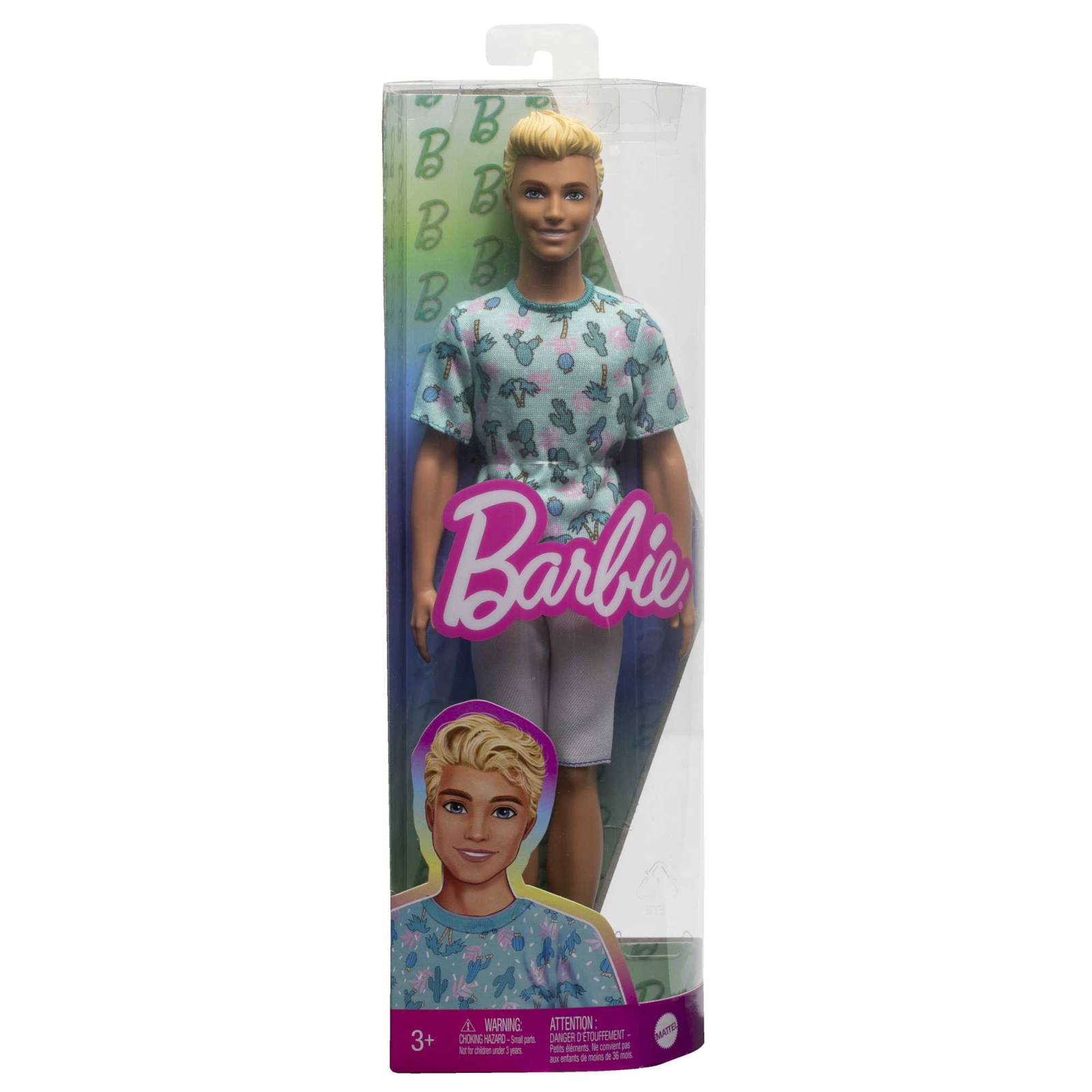 Лялька Barbie Fashionistas Кен у футболці з кактусами (HJT10) зображення 5