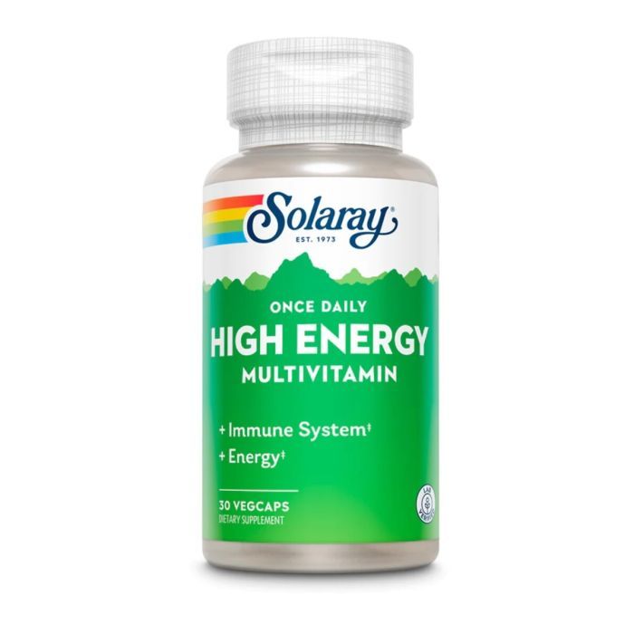 Витаминно-минеральный комплекс Solaray Мультивитамины, Once Daily High Energy, 30 вегетарианских капсул (SOR47295)