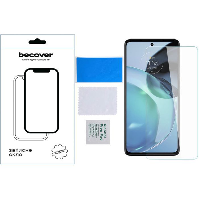 Скло захисне BeCover Motorola Moto G52/G82 3D Crystal Clear Glass (709736) зображення 3