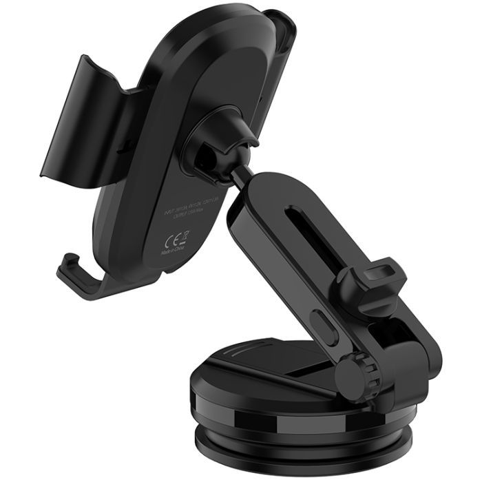 Універсальний автотримач ColorWay Dashboard Car Wireless Charger 15W Black (CW-CHAW037Q-BK) зображення 4