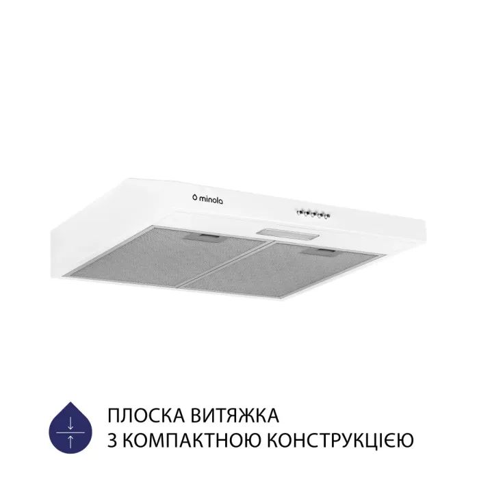 Вытяжка кухонная Minola HPL 604 WH изображение 2